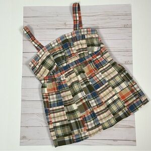 JONES NEW YORK Sport madras plaid top - size 8
